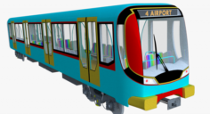 Subway car 3D Model