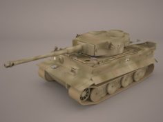 German WWII Panzerbefehlswagen Tiger Heavy Tank 3D Model