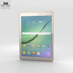 Samsung Galaxy Tab S2 97-inch Gold 3D Model