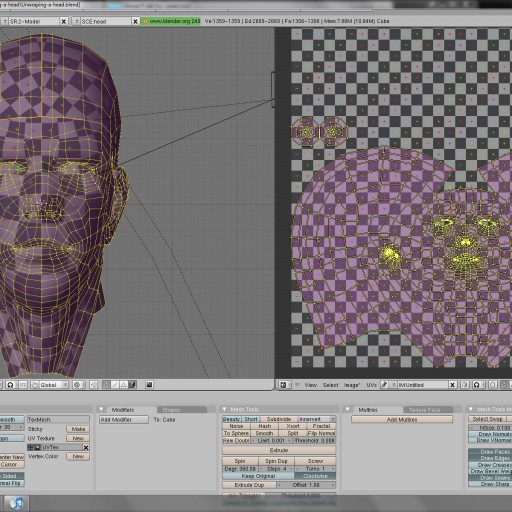 CGC Classic: Unwrapping a Human Head Blender 2.4 – Source Files						 Free 3D Model