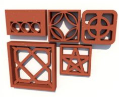 Decorative Tiles 3D Model