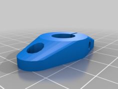 Customizable slim linear shaft flush mount 3D Print Model