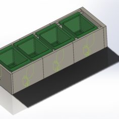 Modular Plant Holding System with Water recycling 3D Print Model