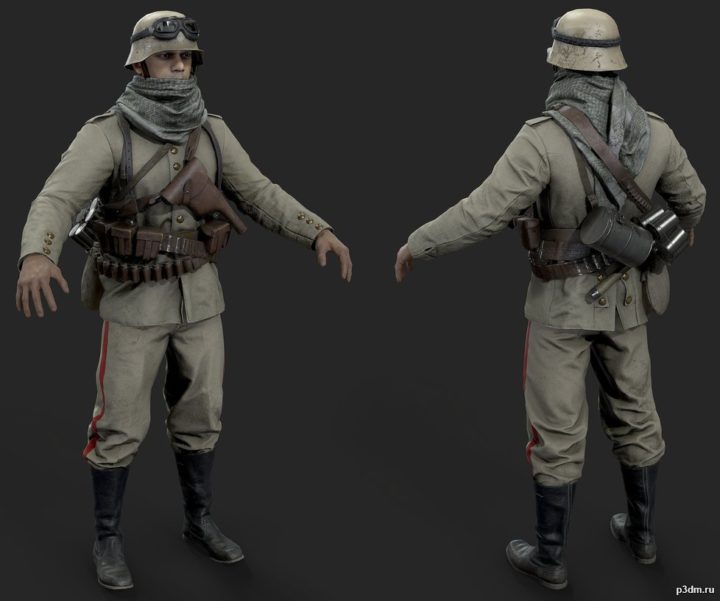 Ottoman Assault 3D Model