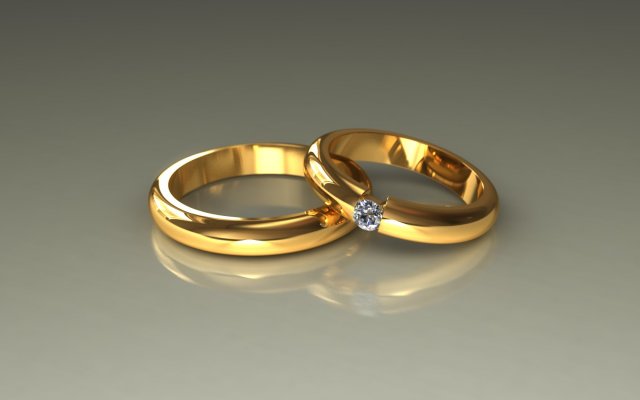 Wedding rings 3d 0005 3D Model