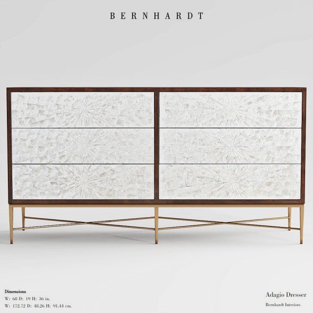 Bernhardt Adagio Dresser 3D Model