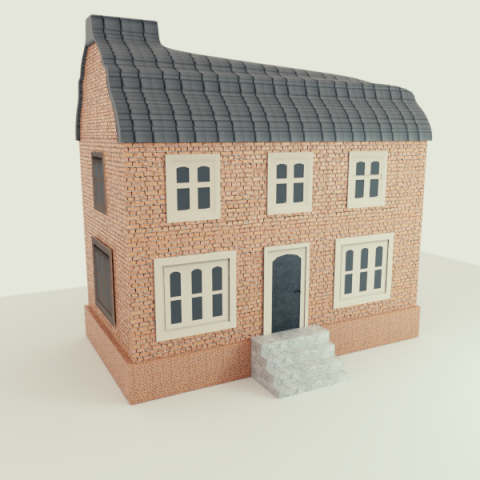 Building house low poly 3D Model