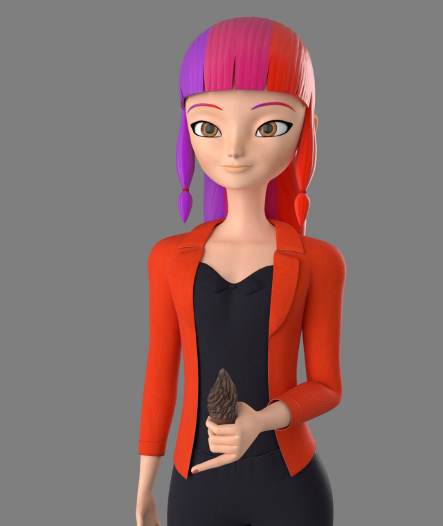 Lila 3d 3D Model