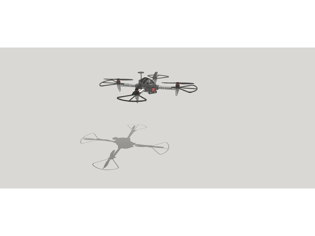 3D Pinted Drone (450) 3D Print Model