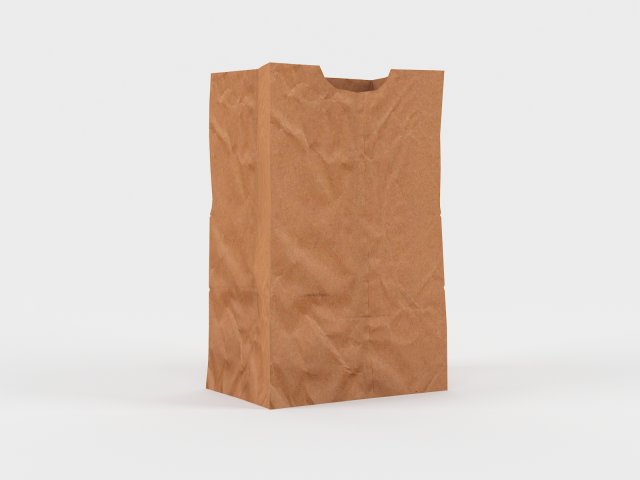 Paper Bag Free Free 3D Model