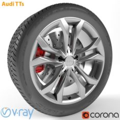 Audi TTs Wheel 3D Model