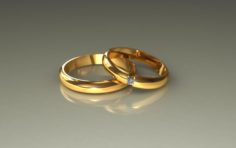 Wedding rings 3d 0002 3D Model
