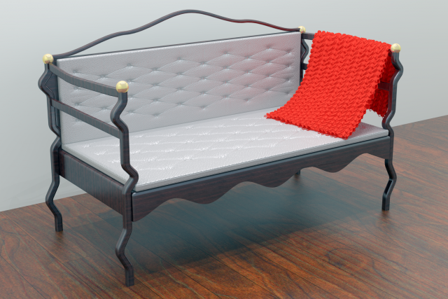 Mini sofa in Italian style 3D Model