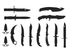 Knife set 3D Model