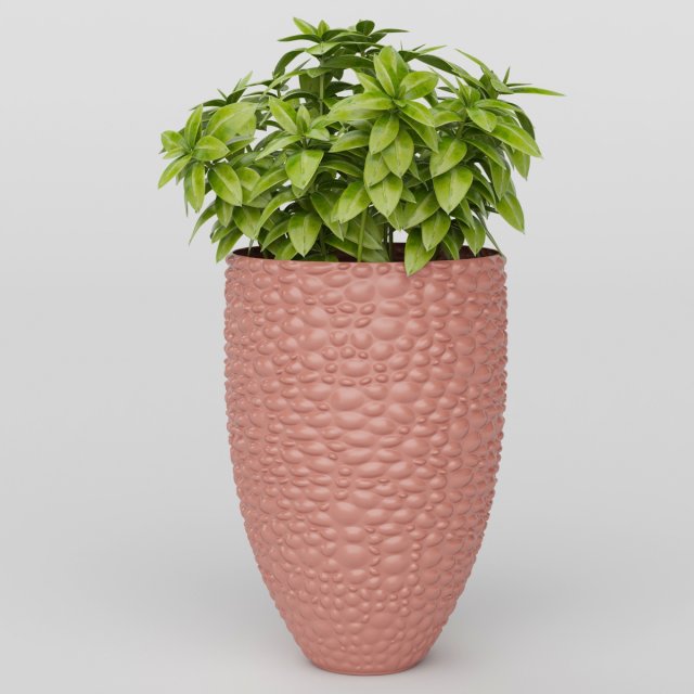 Vray Ready Potted Plant 3D Model