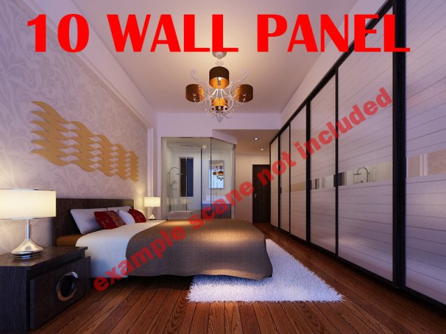 Wall Panel Collection 3D Model
