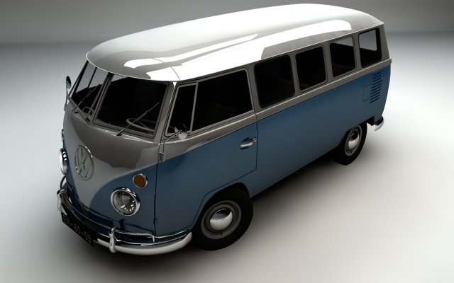 VW KOMBI TRANSPORTER 3D Model
