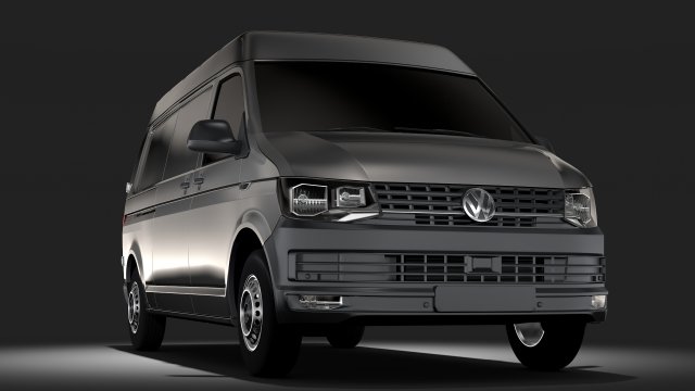 Volkswagen Transporter Van L2H2 T6 2017 3D Model