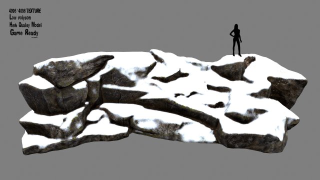 Snow rock 3D Model