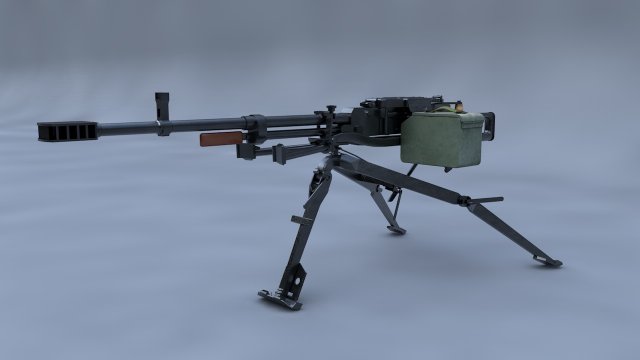 Kord Machine Gun 3D Model