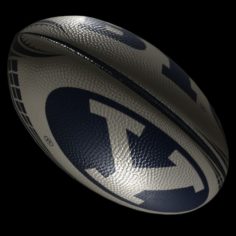 Rugby ball 2 3D Model