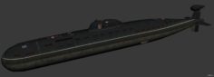 Victor III-class Submarine 3D Model