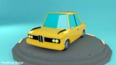 Racing Cartoon Car VR – AR – low-poly 3D Model