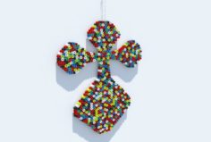Perler Beads Crucifix 3D Model