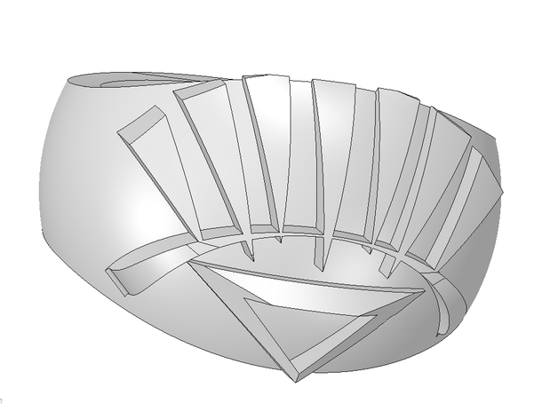 White Lantern Ring 3D Print Model