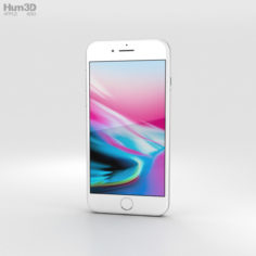 Apple iPhone 8 Silver 3D Model