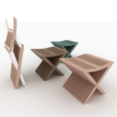 Stool chair 3D Model