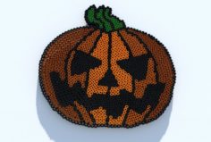 Perler Bead Halloween Pumpkin 3D Model