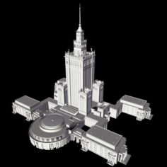 The Palace of Culture and Science PKiN formerly the Palace of Culture and Science of Joseph Stalin 3D Model