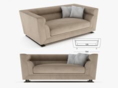 Longhi – Ansel sofa 01 3D Model