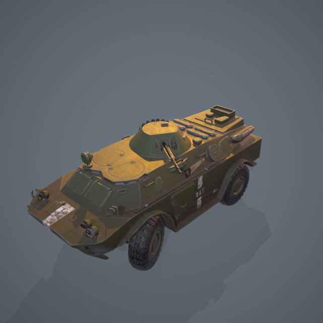 BRDM 2M 3D Model