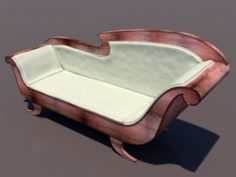 Antique Empire Sofa 3D Model