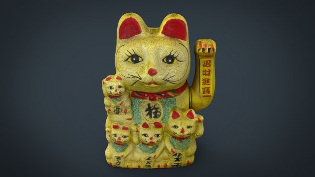 Maneki Neko 3D Model