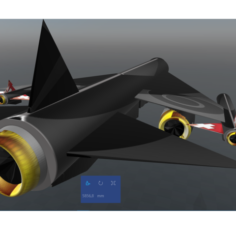 Fighter jet 3D Print Model