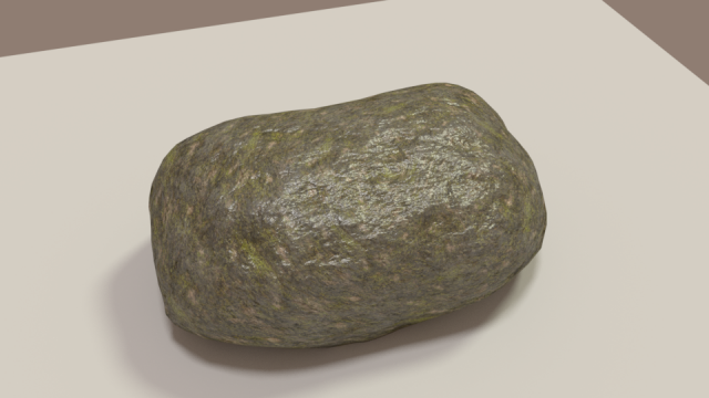 Mossy Rock 3D Model