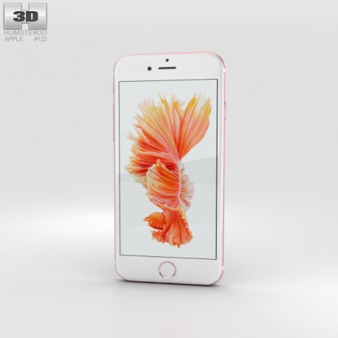 Apple iPhone 6s Rose Gold 3D Model