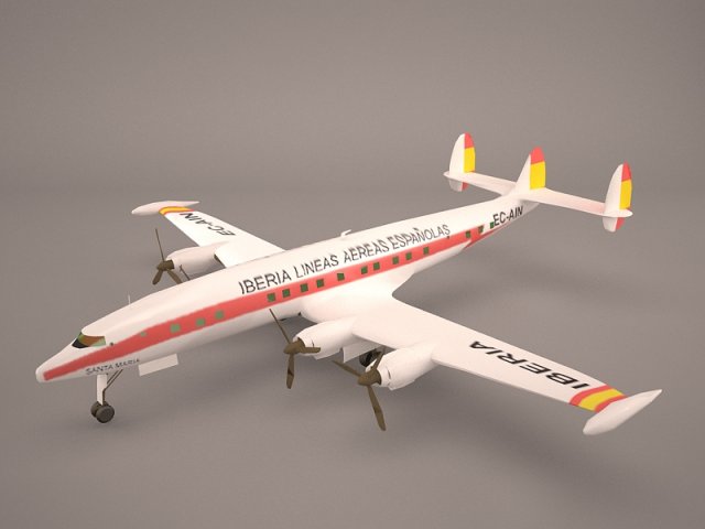 Airbus A340-300 Iberia 3D Model