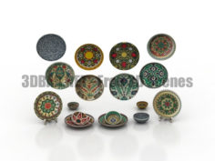 Art-Say Persian Plates Decor set 3D Collection