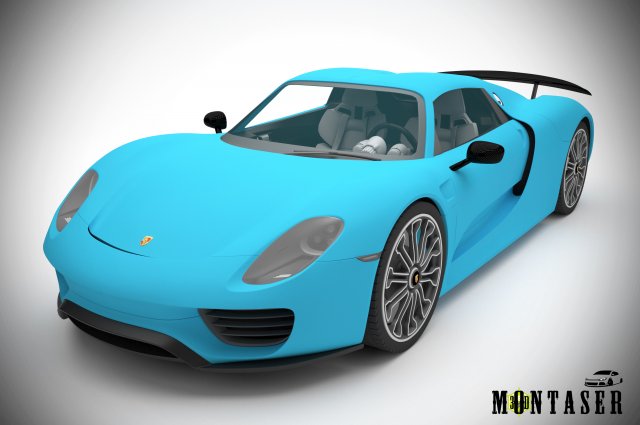 Porsche 918 Spyder 2015 3D Model