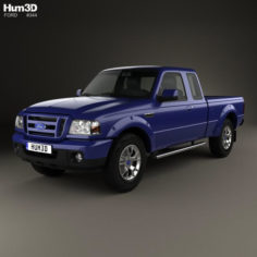 Ford Ranger (NA) Extended Cab 2008 3D Model