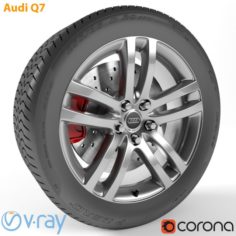 Audi Q7 Wheel 3D Model