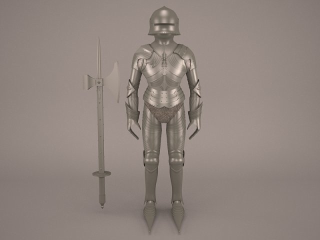 Medieval Knight Armor 3D Model