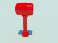 Toy Plastic Hammer 3D Model