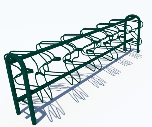 Double Bicyclerack 3D Model