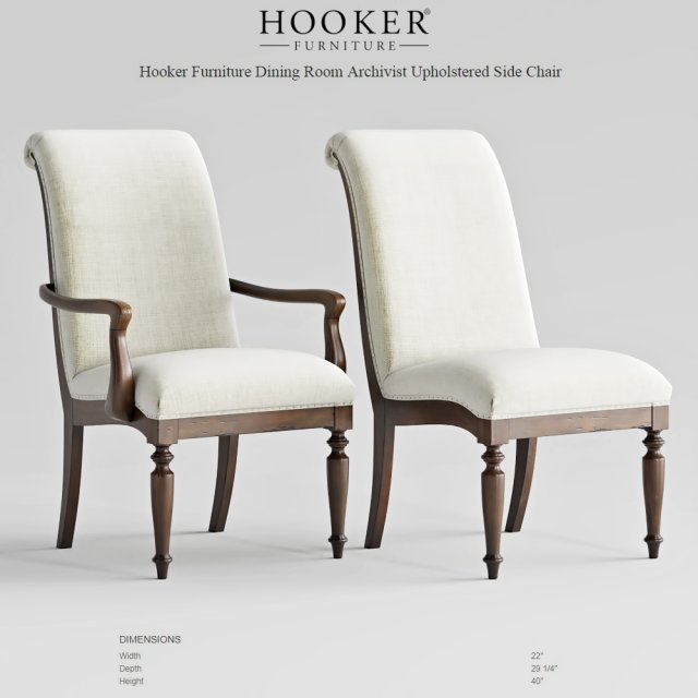 Hooker Furniture Archivist Upholstered Chair 3D Model