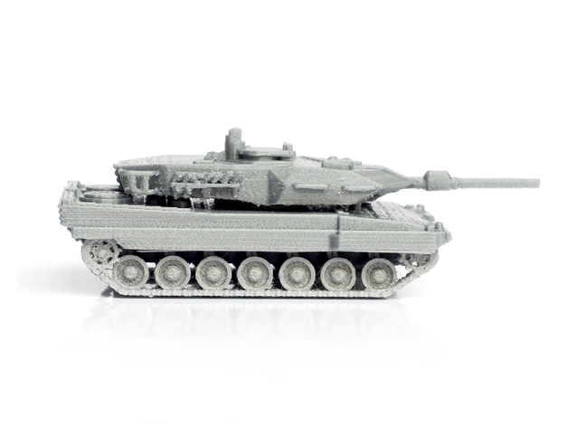 Leopard Tank Simple Model Kit 3D Print Model